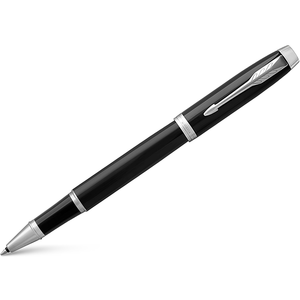 Parker IM Black Chrome Trim Rollerball Pen-Pen Boutique Ltd