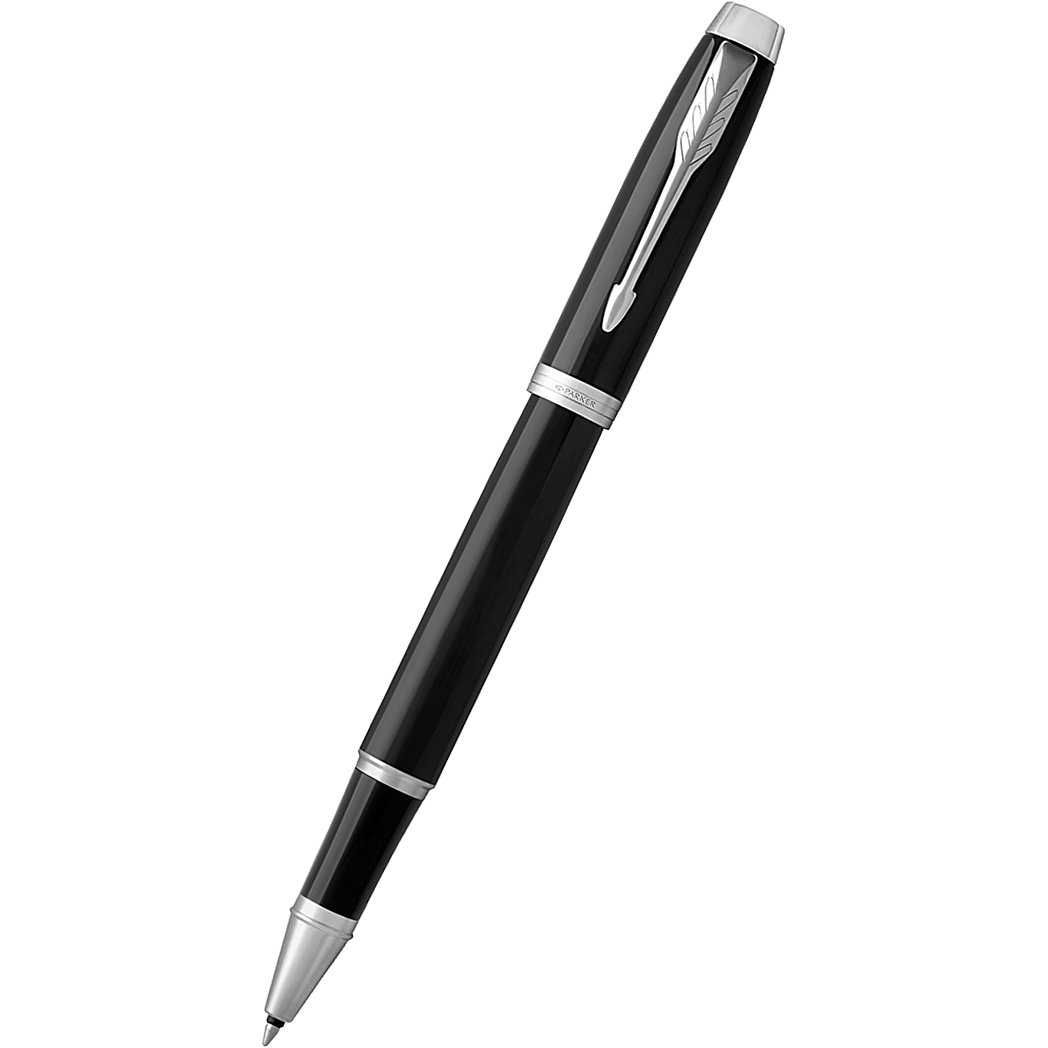 Parker IM Black Chrome Trim Rollerball Pen-Pen Boutique Ltd