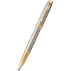 Parker IM Premium Warm Silver with Gold Trim Rollerball Pen-Pen Boutique Ltd