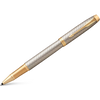 Parker IM Premium Warm Silver with Gold Trim Rollerball Pen-Pen Boutique Ltd