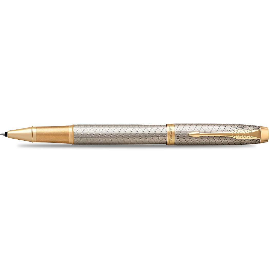 Parker Im Black GT Rollerball Gold TRIMS.