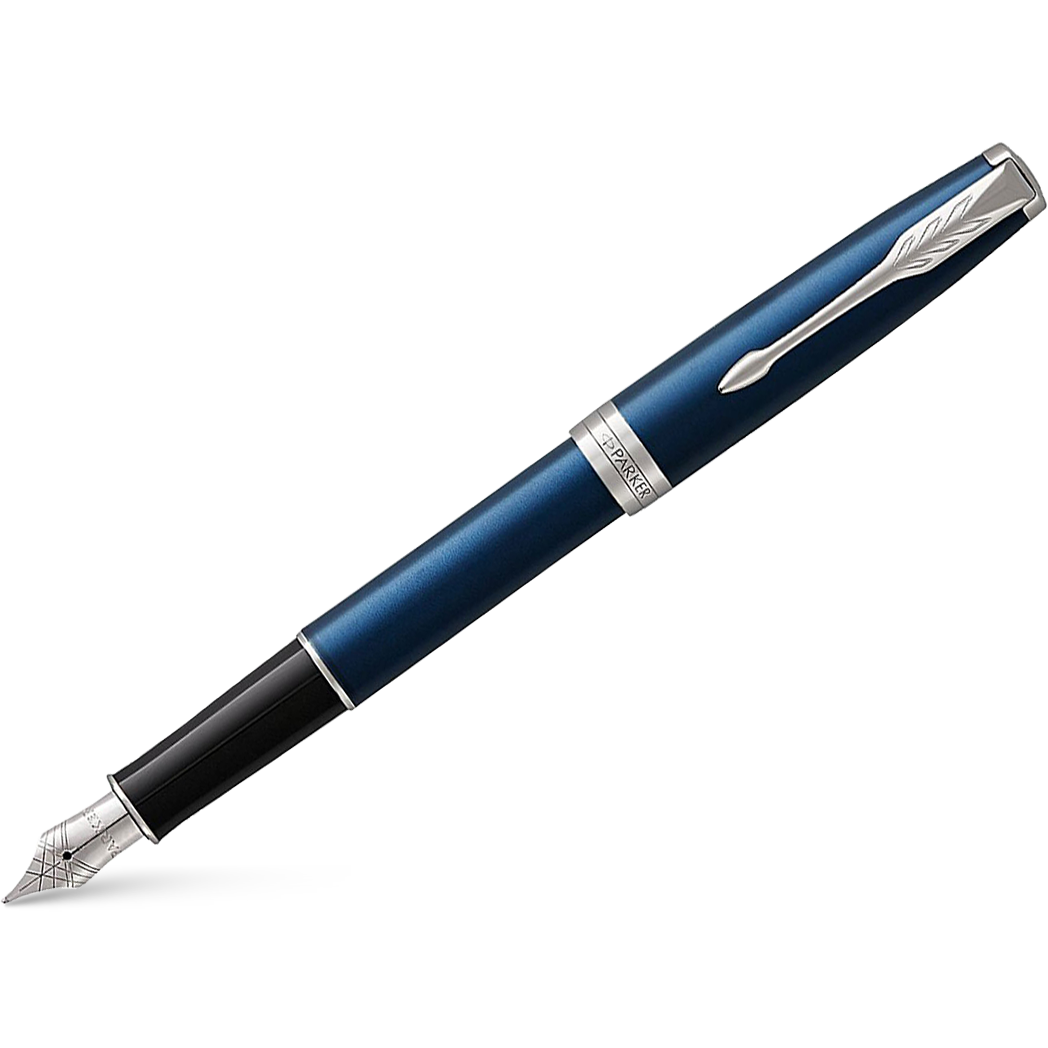 Parker Sonnet Blue with Chrome Trim Fountain Pen-Pen Boutique Ltd