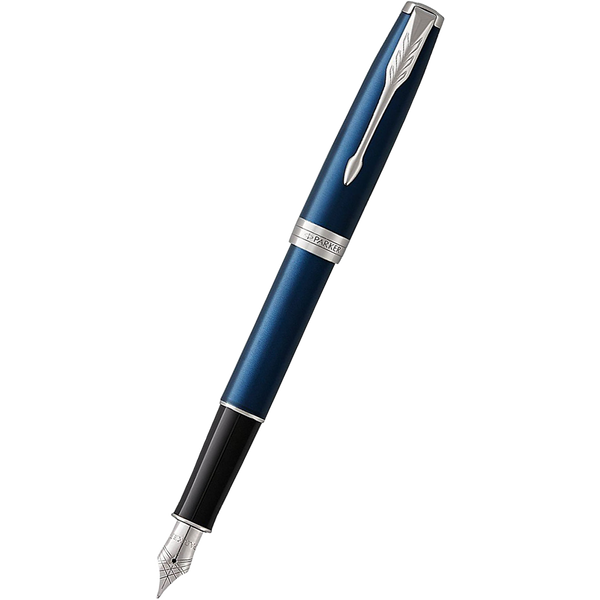 Parker Sonnet Blue with Chrome Trim Fountain Pen-Pen Boutique Ltd