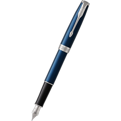Parker Sonnet Blue with Chrome Trim Fountain Pen-Pen Boutique Ltd