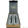 Parker Sonnet Black Lacquer & Matte Black Ballpoint Duo Gift Set - Chrome Trim-Pen Boutique Ltd