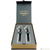 Parker Sonnet Black Lacquer & Matte Black Ballpoint Duo Gift Set - Chrome Trim-Pen Boutique Ltd