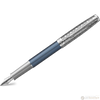 Parker Sonnet Premium Refresh Fountain Pen - Metal & Blue - Chrome Trim-Pen Boutique Ltd