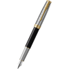 Parker Sonnet Premium Refresh Fountain Pen - Metal & Black - Gold Trim-Pen Boutique Ltd