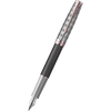 Parker Sonnet Premium Refresh Fountain Pen - Metal & Grey - Pink Gold Trim-Pen Boutique Ltd