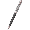Parker Sonnet Premium Refresh Ballpoint Pen - Metal & Grey - Pink Gold Trim-Pen Boutique Ltd