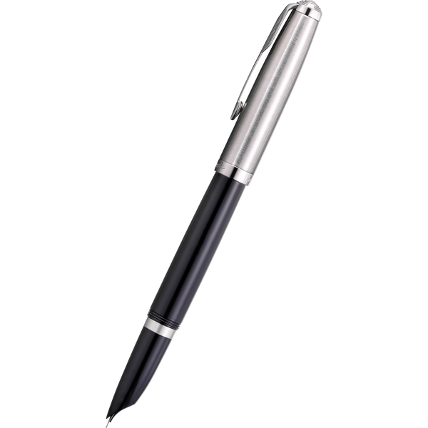 Parker 51 Next Generation Fountain Pen - Black - Chrome Trim-Pen Boutique Ltd