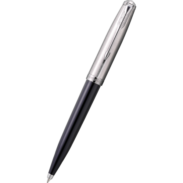 Parker 51 Next Generation Ballpoint Pen - Black - Chrome Trim-Pen Boutique Ltd