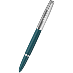 Parker 51 Next Generation Fountain Pen - Teal Blue - Chrome Trim-Pen Boutique Ltd