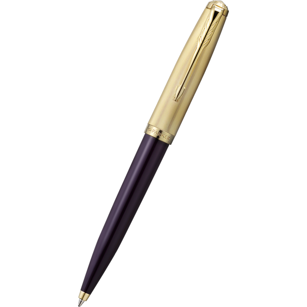 Parker 51 Next Generation Ballpoint Pen - Deluxe Plum - Gold Trim-Pen Boutique Ltd