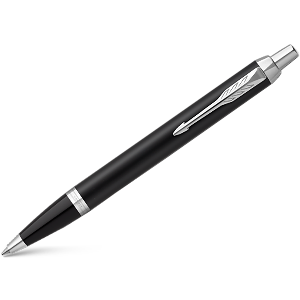 Parker IM Ballpoint Pen - Black - Chrome Trim-Pen Boutique Ltd