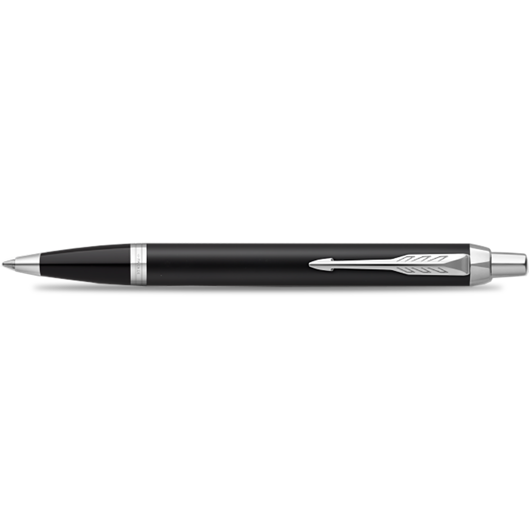Parker IM Ballpoint Pen - Black - Chrome Trim-Pen Boutique Ltd