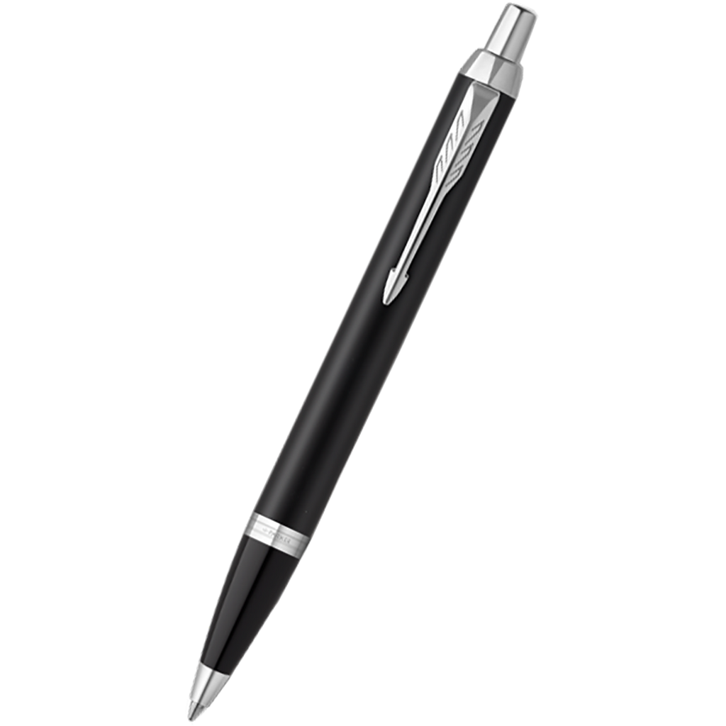 Parker IM Ballpoint Pen - Black - Chrome Trim-Pen Boutique Ltd