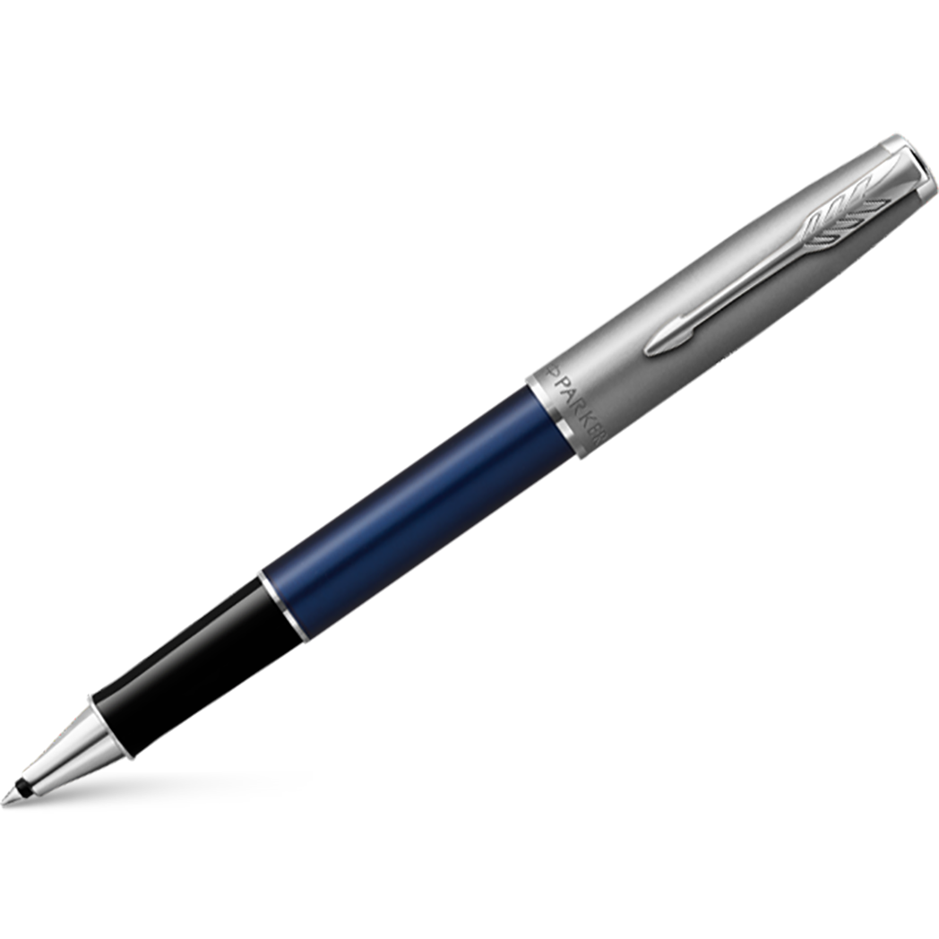Parker Sonnet Rollerball Pen - Blue - Chrome Trim-Pen Boutique Ltd