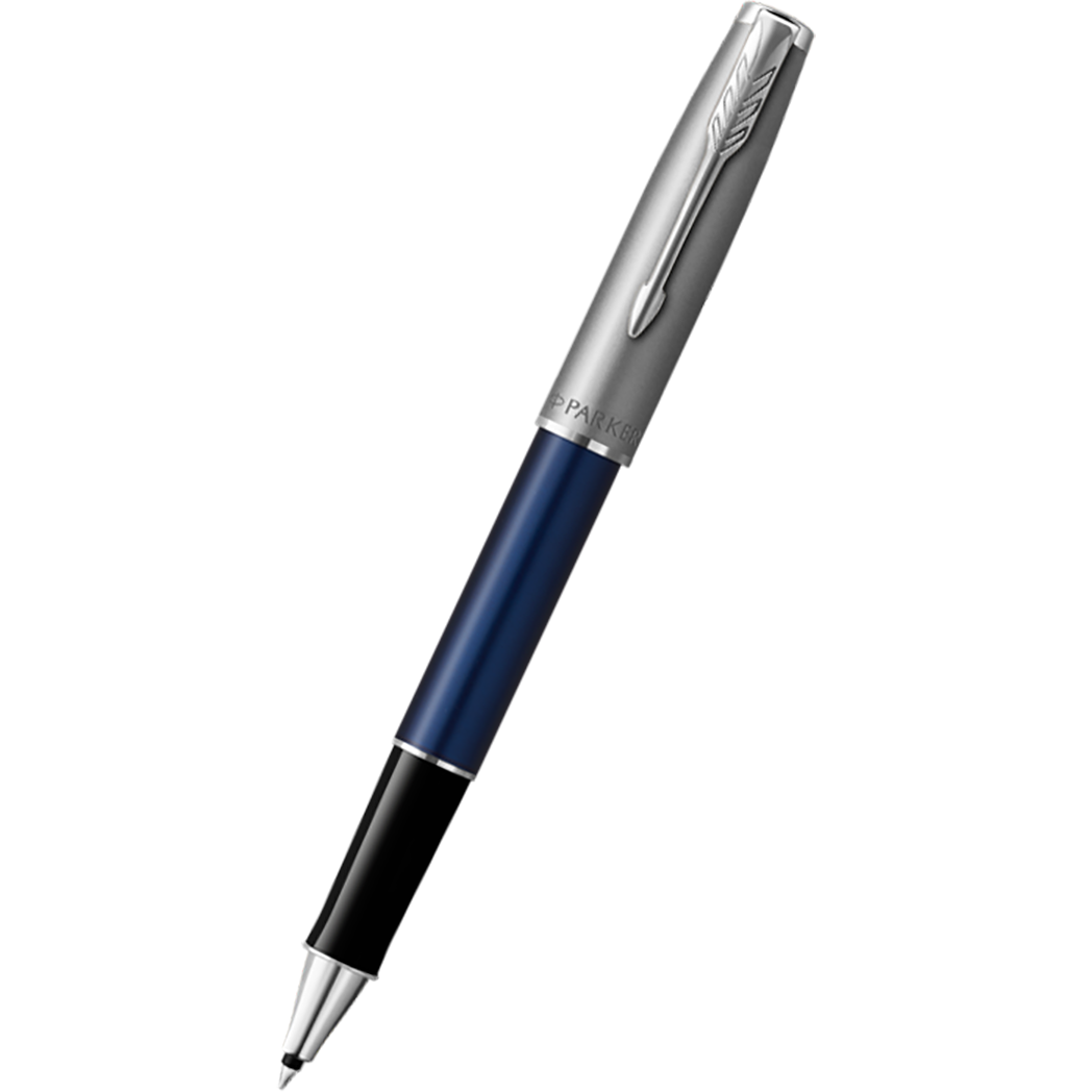 Parker Sonnet Rollerball Pen - Blue - Chrome Trim-Pen Boutique Ltd