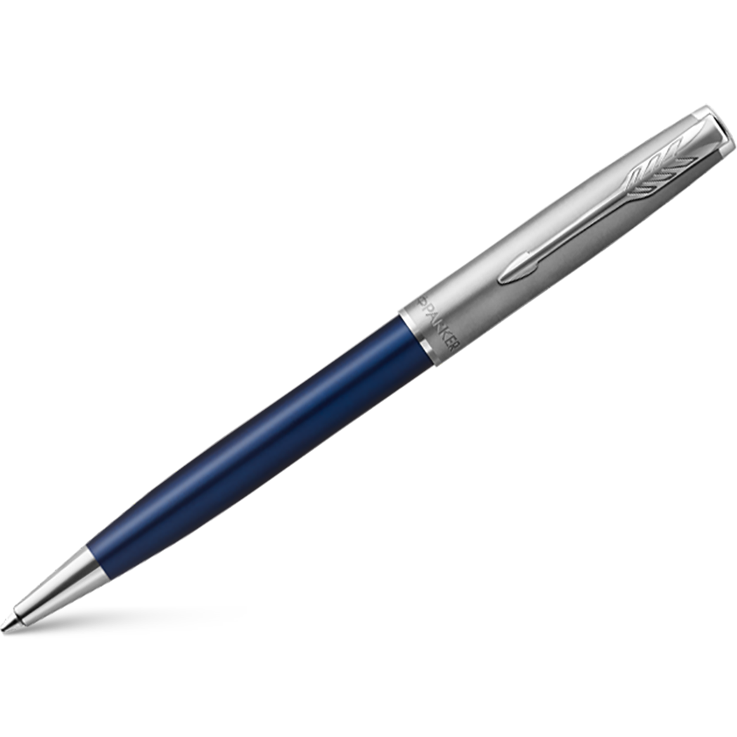 Parker Sonnet Ballpoint Pen - Blue - Chrome Trim-Pen Boutique Ltd