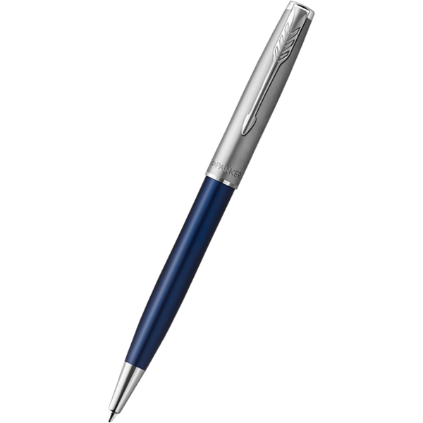 Parker Sonnet Ballpoint Pen - Blue - Chrome Trim-Pen Boutique Ltd