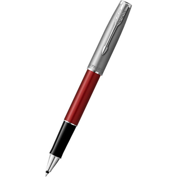Parker Sonnet Rollerball Pen - Red - Chrome Trim-Pen Boutique Ltd