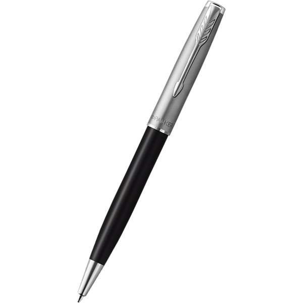Parker Sonnet Ballpoint Pen - Black - Chrome Trim-Pen Boutique Ltd