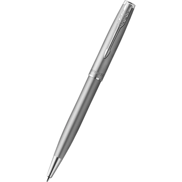 Parker Sonnet Ballpoint Pen - Stainless Steel - Chrome Trim-Pen Boutique Ltd