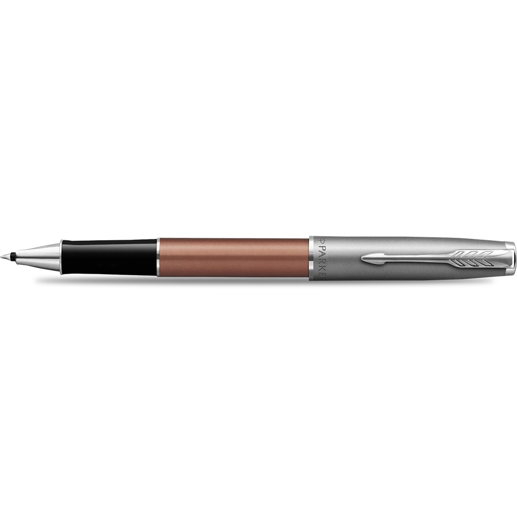 Parker Sonnet Rollerball Pen - Metal & Orange-Pen Boutique Ltd