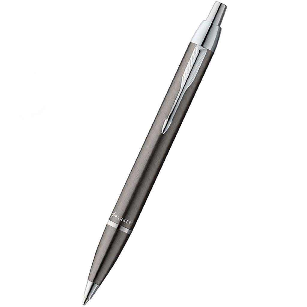 Parker IM Ballpoint Pen - Gunmetal - Chrome Trim-Pen Boutique Ltd
