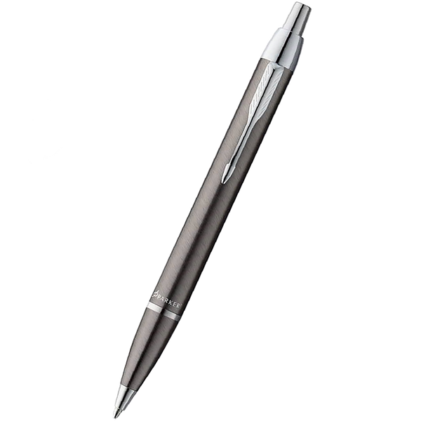 Parker IM Ballpoint Pen - Gunmetal - Chrome Trim-Pen Boutique Ltd