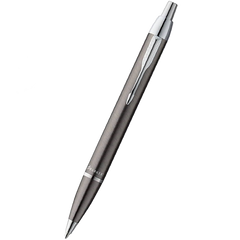 Parker IM Ballpoint Pen - Gunmetal - Chrome Trim-Pen Boutique Ltd