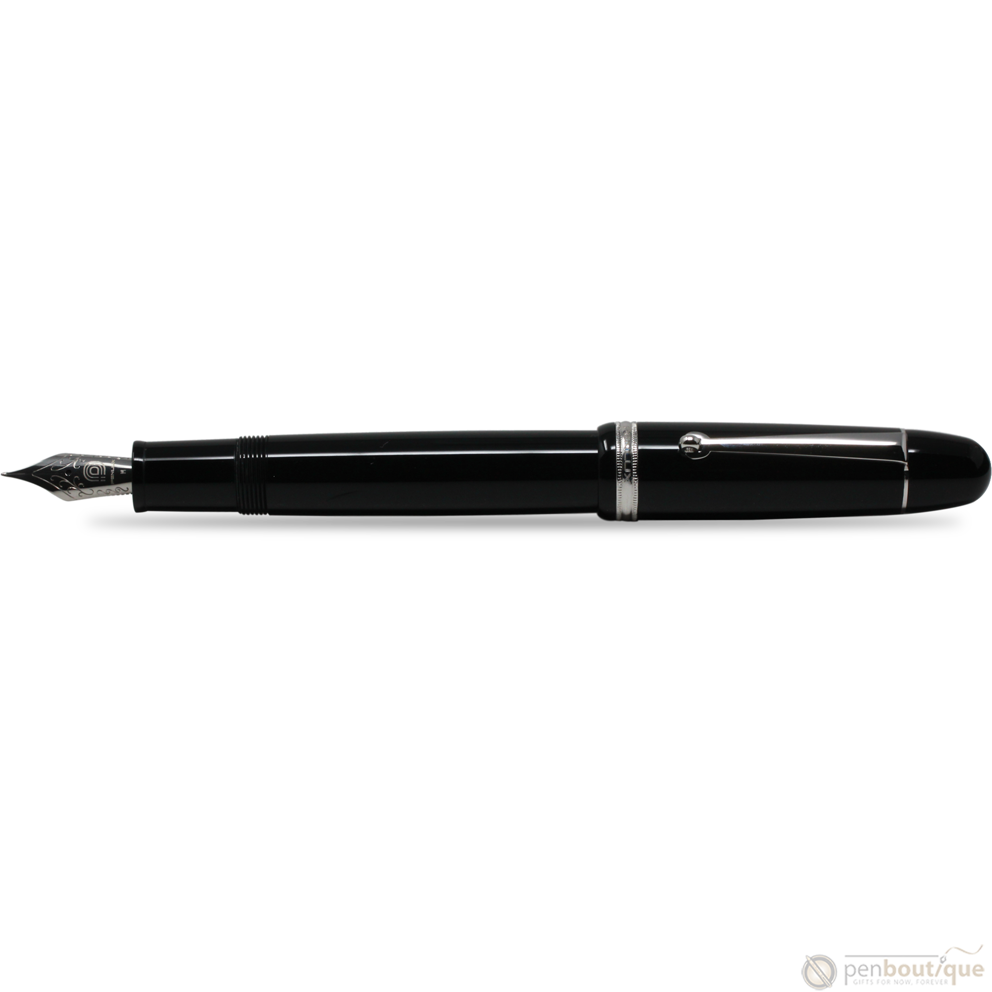 Penlux Masterpiece Grande Fountain Pen - Black-Pen Boutique Ltd