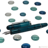 Penlux Masterpiece Grande Fountain Pen - Deep Sea-Pen Boutique Ltd
