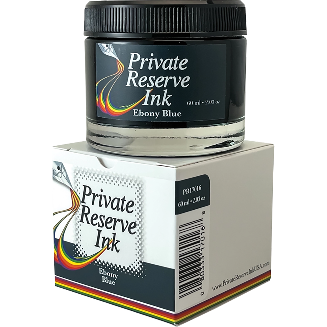 Private Reserve Winter Color Ink Bottle - Ebony Blue - 60ml-Pen Boutique Ltd