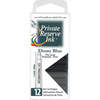 Private Reserve Winter Color Ink Cartridges - Ebony Blue (12 per pack)-Pen Boutique Ltd