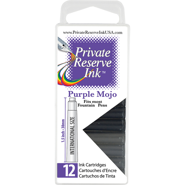 Private Reserve Winter Color Ink Cartridges - Purple Mojo (12 per pack)-Pen Boutique Ltd