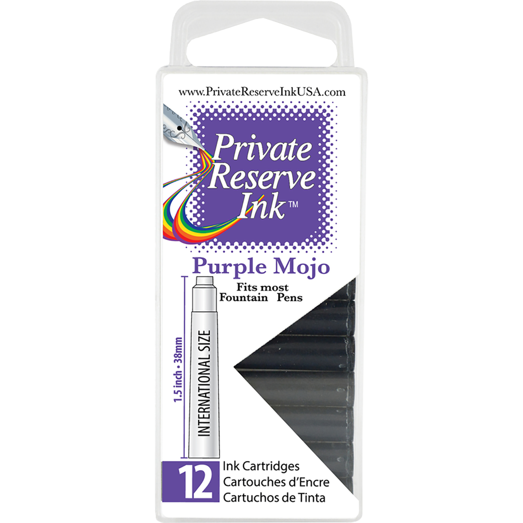 Private Reserve Winter Color Ink Cartridges - Purple Mojo (12 per pack)-Pen Boutique Ltd
