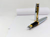 Sheaffer 300 Fountain Pen - Gold Plated Trim - Chrome - Stainless Steel-Pen Boutique Ltd