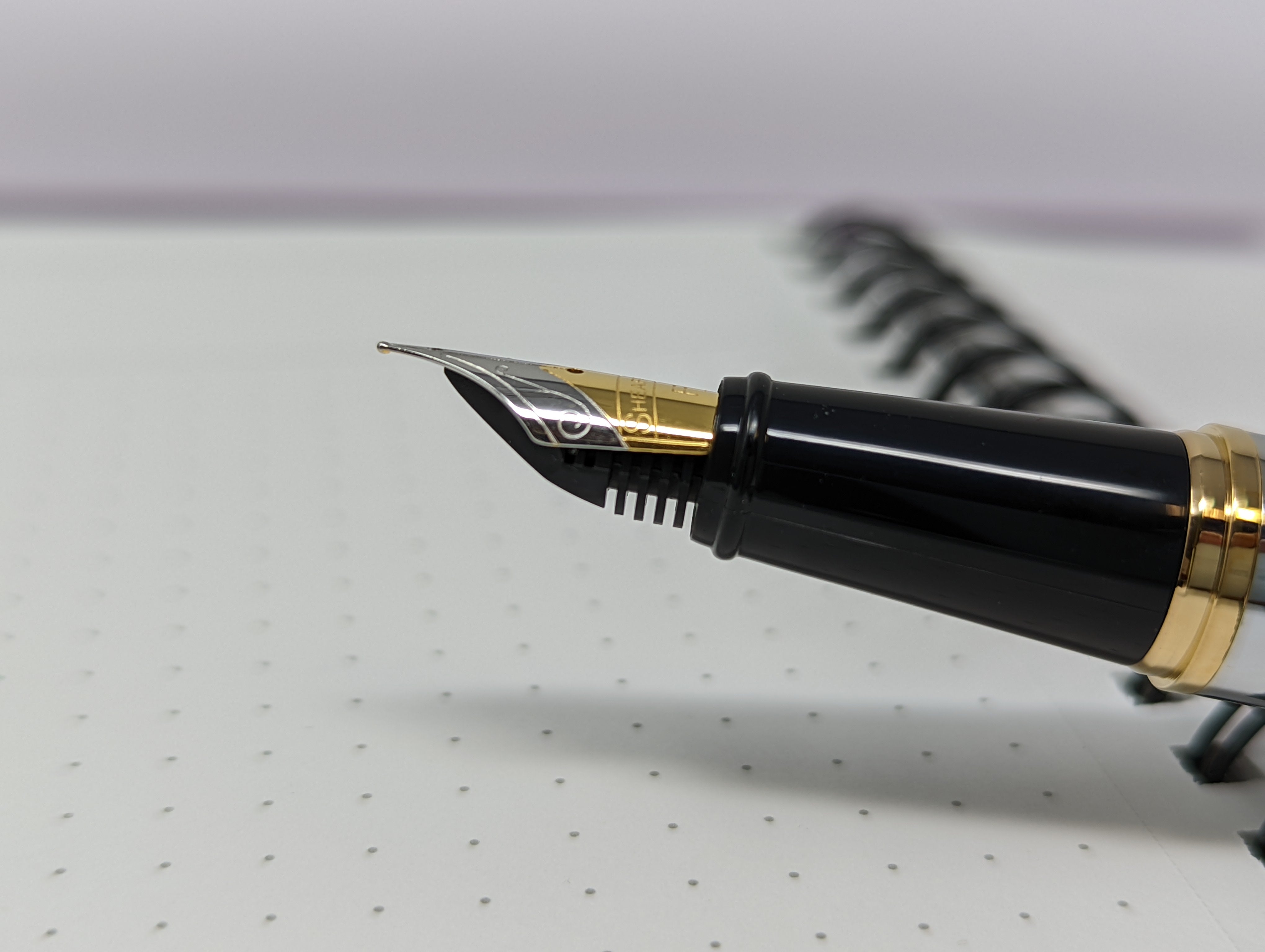 Sheaffer 300 Fountain Pen - Gold Plated Trim - Chrome - Stainless Steel-Pen Boutique Ltd