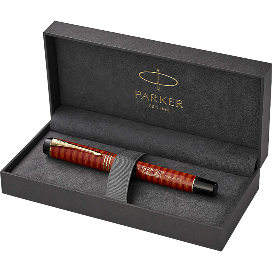 Parker Duofold Fountain Pen - Special Edition - Big Red - Gold Trim - Centennial-Pen Boutique Ltd