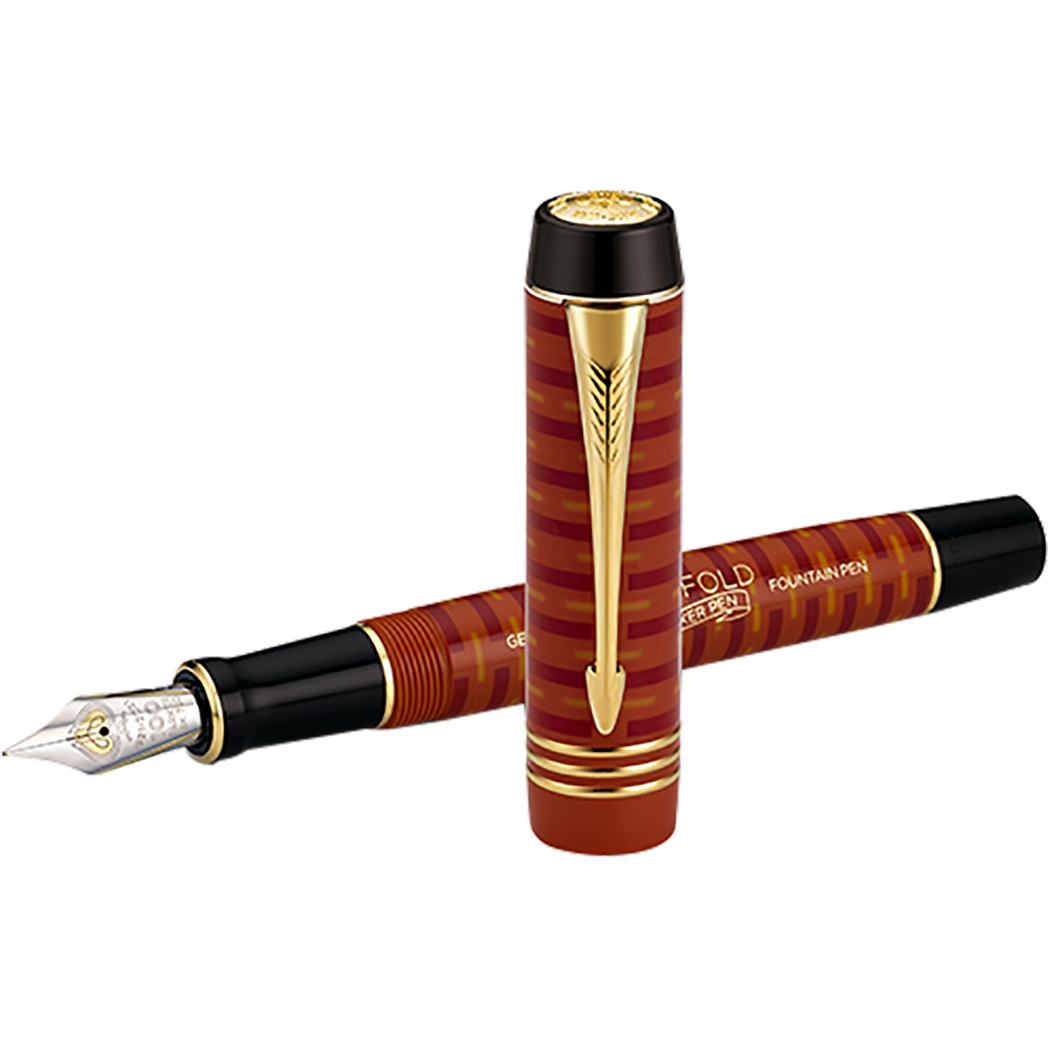 Parker Duofold Fountain Pen - Special Edition - Big Red - Gold Trim - Centennial-Pen Boutique Ltd
