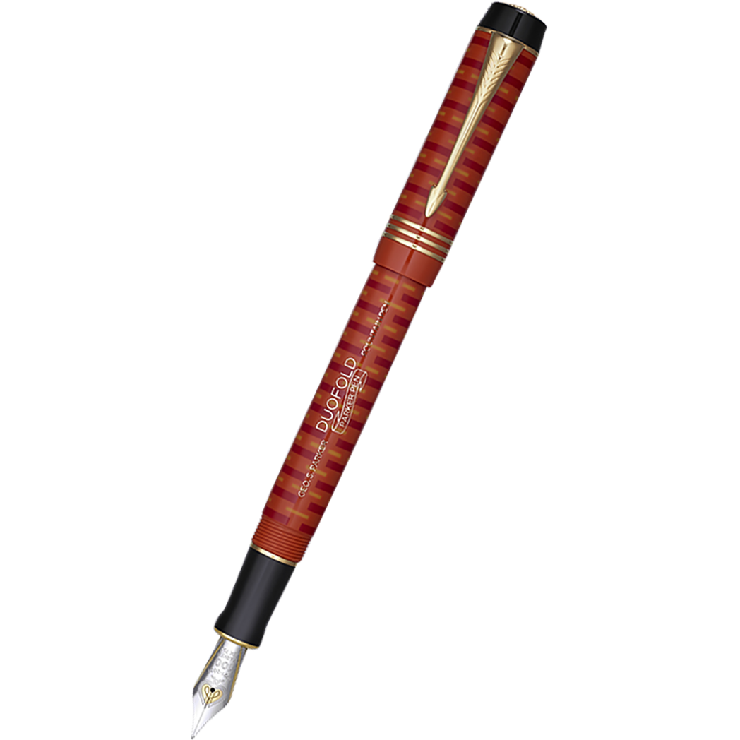 Parker Duofold Fountain Pen - Special Edition - Big Red - Gold Trim - Centennial-Pen Boutique Ltd