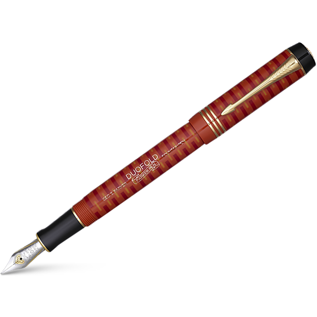 Parker Duofold Fountain Pen - Special Edition - Big Red - Gold Trim - Centennial-Pen Boutique Ltd