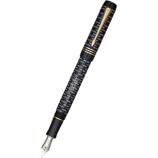 Parker Duofold Fountain Pen - Special Edition - Black - Gold Trim - Centennial-Pen Boutique Ltd