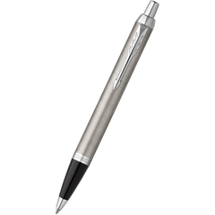 Parker IM Ballpoint Pen - Stainless Steel - Chrome Trim-Pen Boutique Ltd
