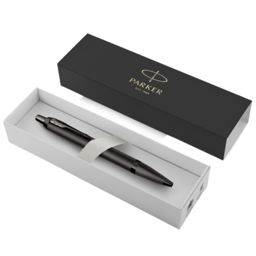 Parker IM Ballpoint Pen - Monochrome - Titanium-Pen Boutique Ltd