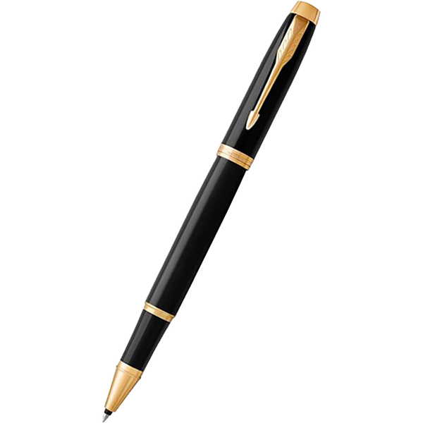 Parker IM Black Gold Trim Rollerball Pen-Pen Boutique Ltd