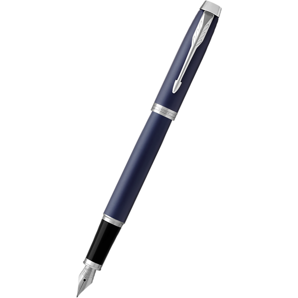 Parker IM Blue with Chrome Trim Fountain Pen-Pen Boutique Ltd
