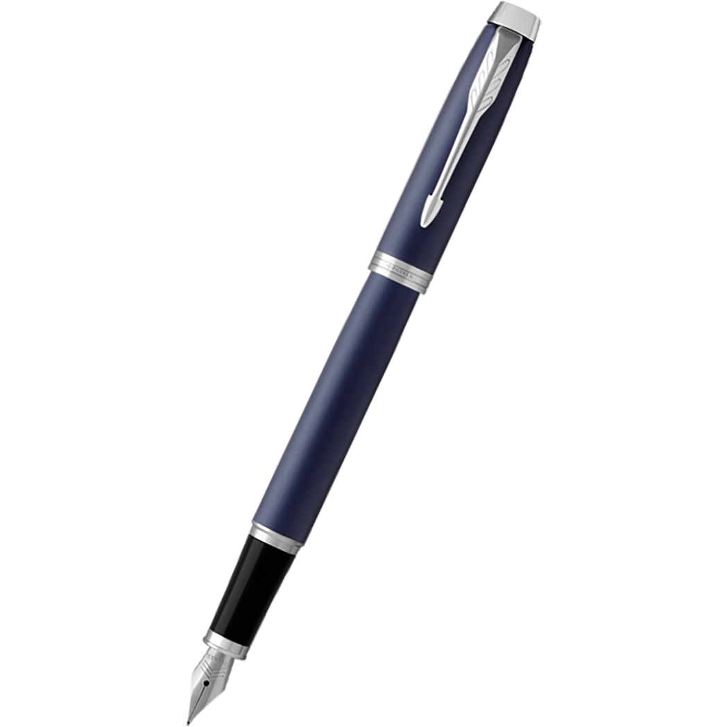 Parker IM Blue with Chrome Trim Fountain Pen-Pen Boutique Ltd